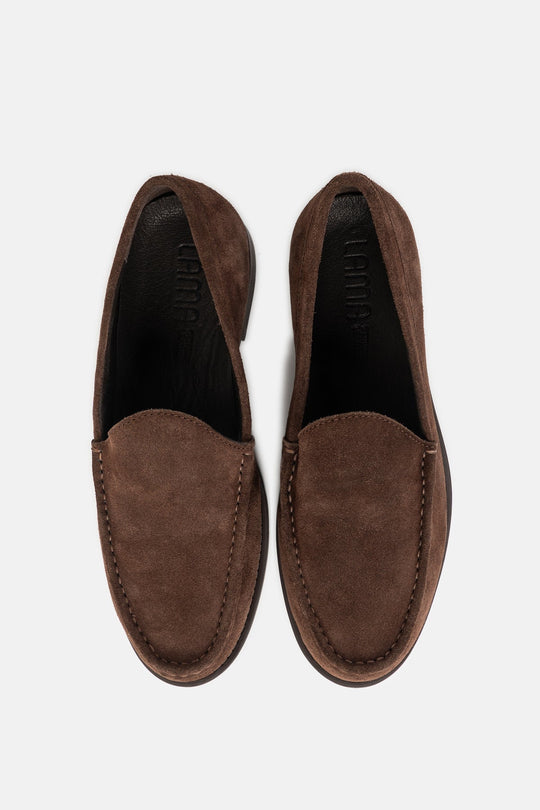 SUEDE SLIP-ON LOAFERS