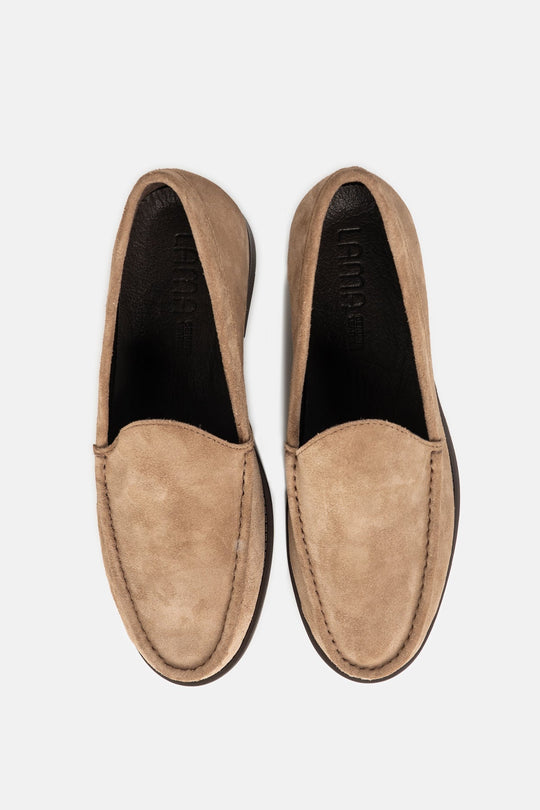 SUEDE SLIP-ON LOAFERS