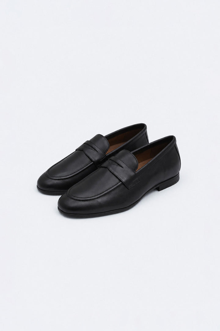 LEATHER PENNY LOAFERS