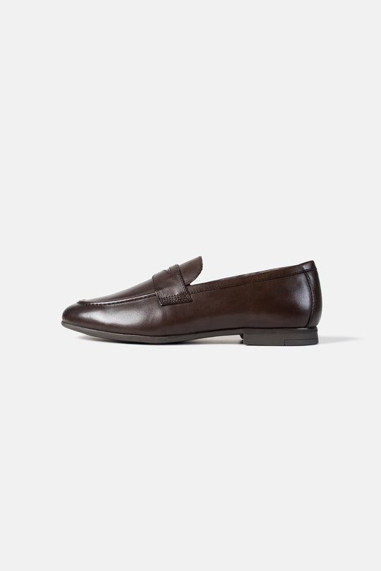 LEATHER PENNY LOAFERS
