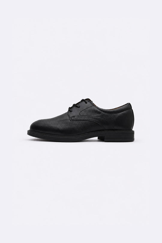 BLACK FORMAL LEATHER LACE-UP