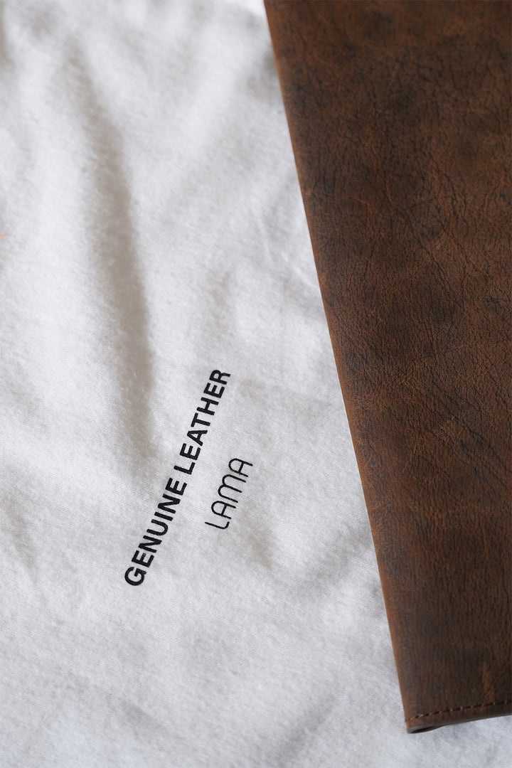 BROWN LAPTOP SLEEVE IN GENUINE LEATHER