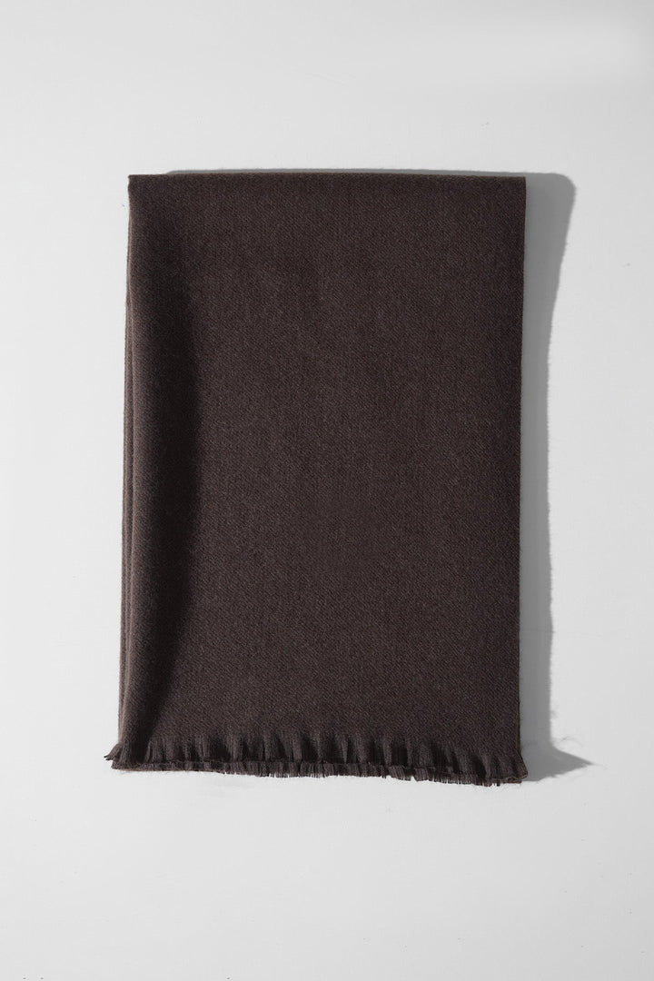 COFFEE PLUSH REVERSIBLE SCARF