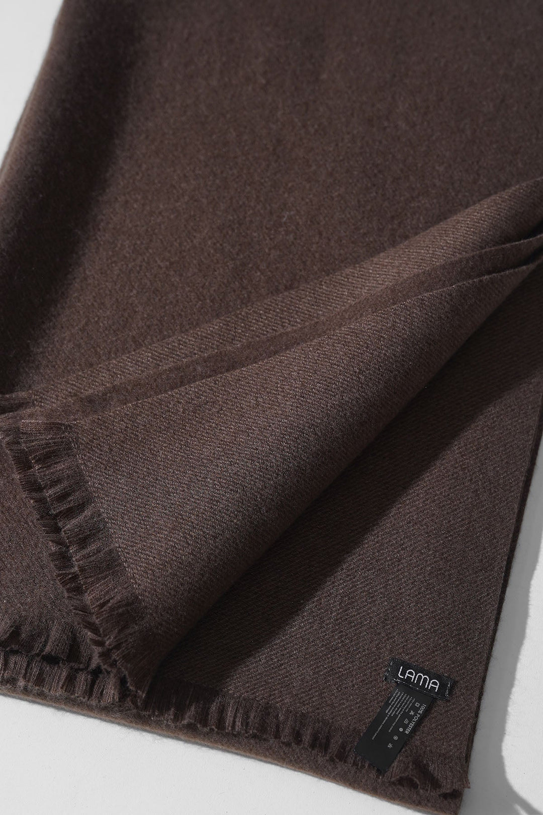 COFFEE PLUSH REVERSIBLE SCARF