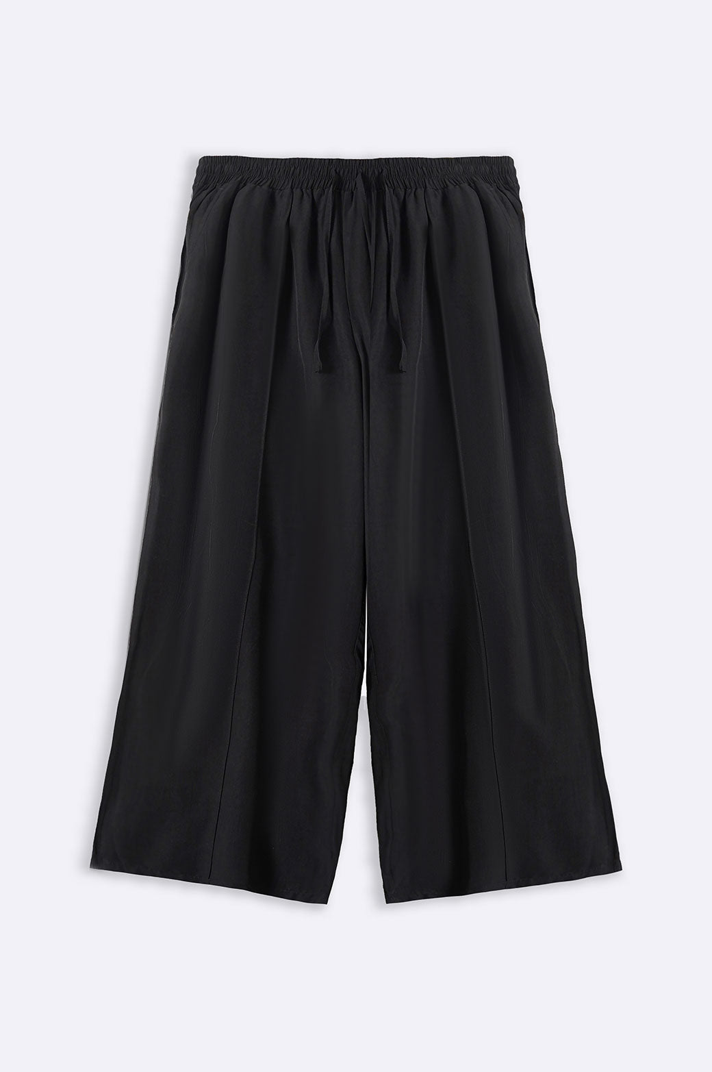 BLACK CURVE DRAWSTRING PANTS