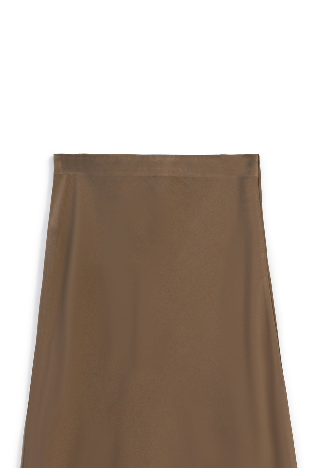 SATIN MIDI SKIRT