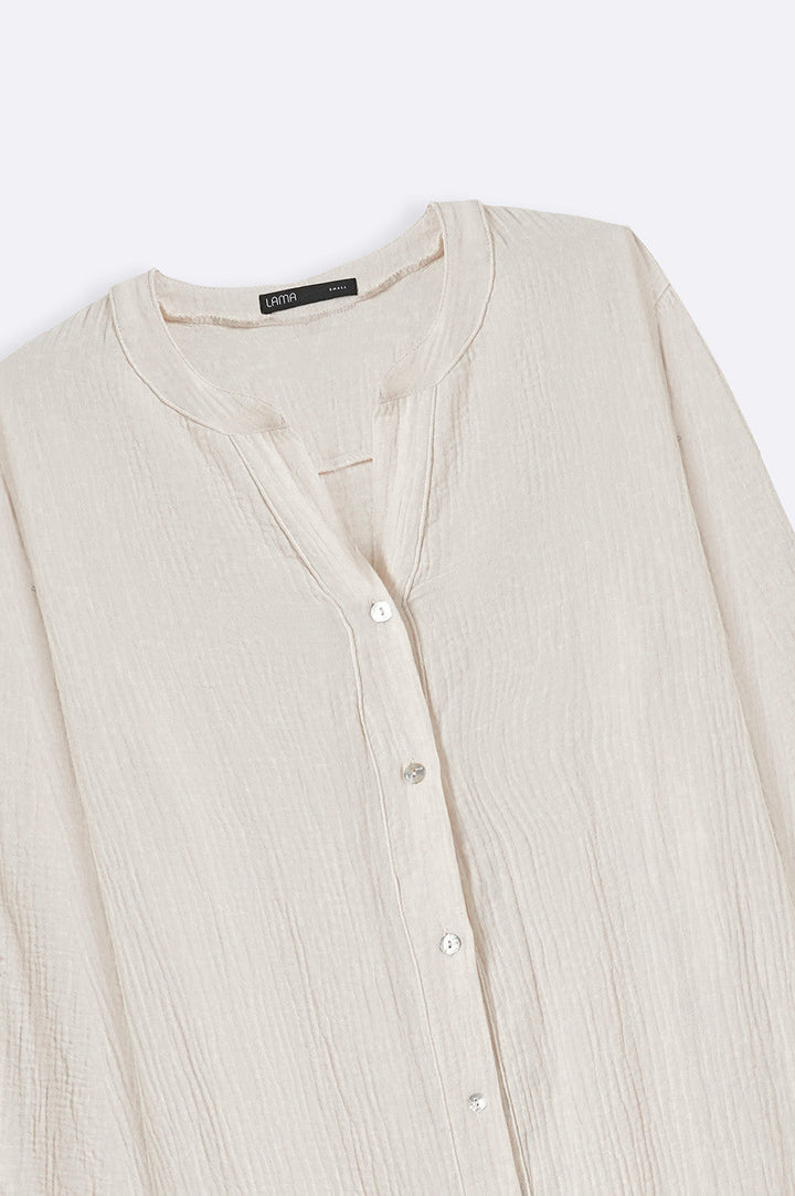 OAT WHITE LONG MUSLIN TUNIC