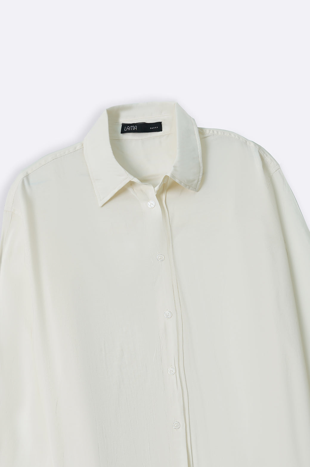 CREAM STONE WASH BUTTON DOWN
