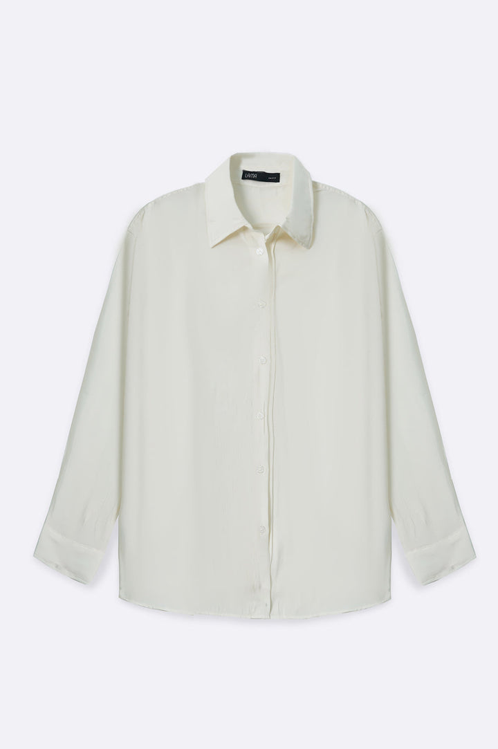 CREAM STONE WASH BUTTON DOWN