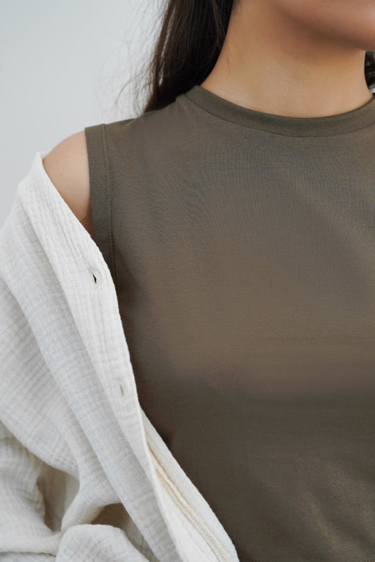 KHAKI EVERYDAY TANK TOP