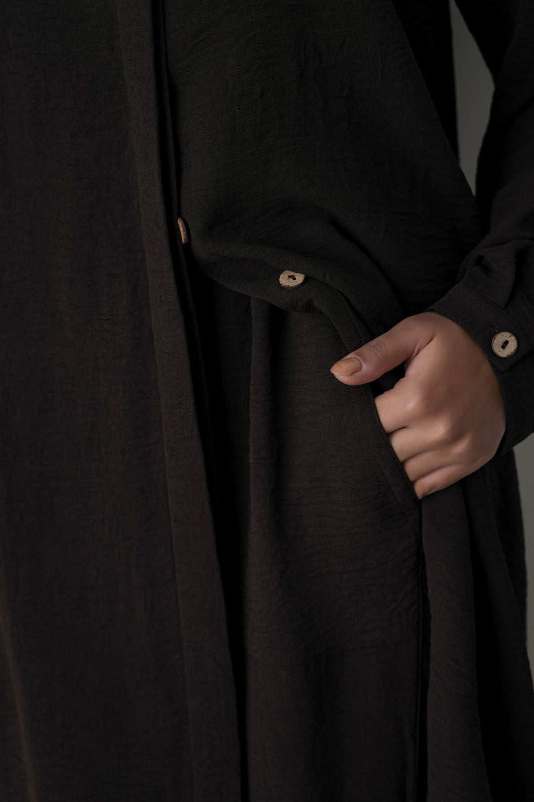 COFFEE SLINKY WIDE LEG PANTS