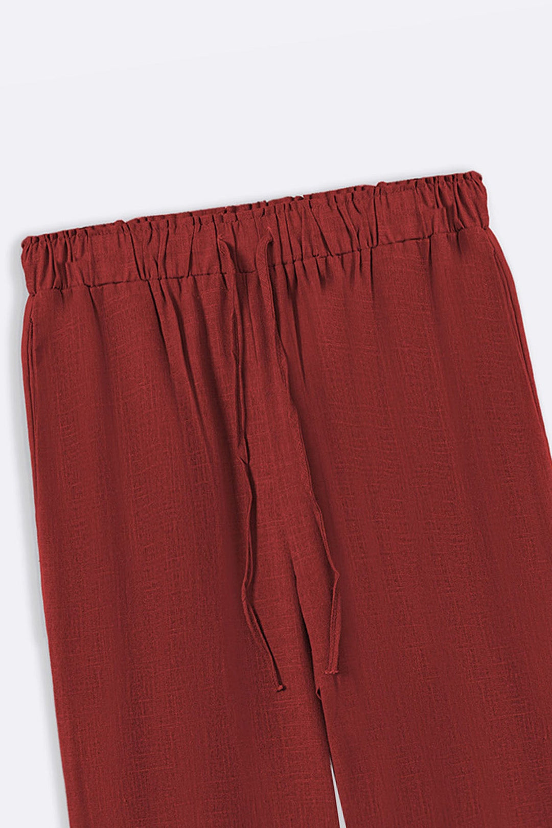 RUST LINEN BLEND CULOTTES