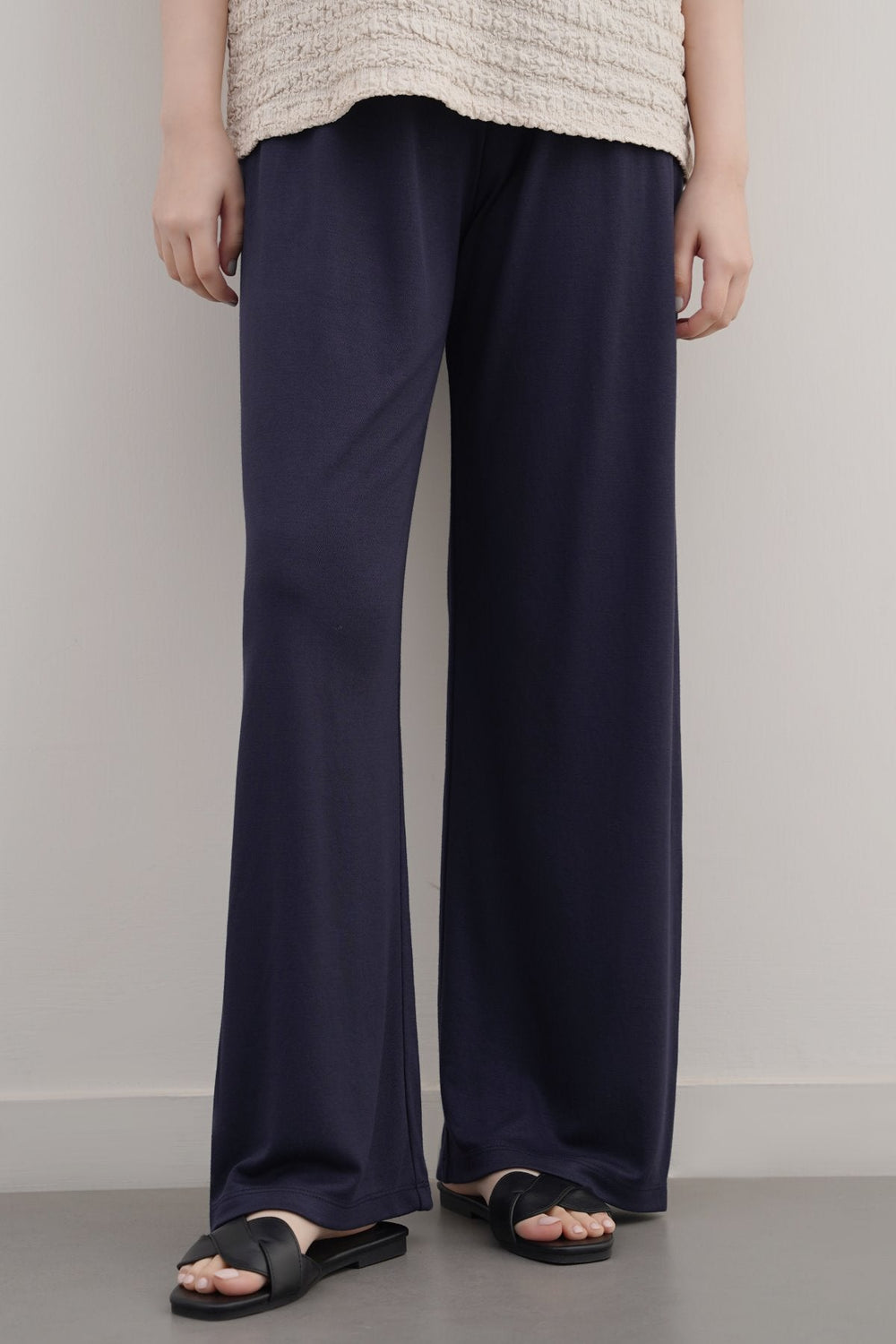 NAVY IN A CLOUD TROUSERS