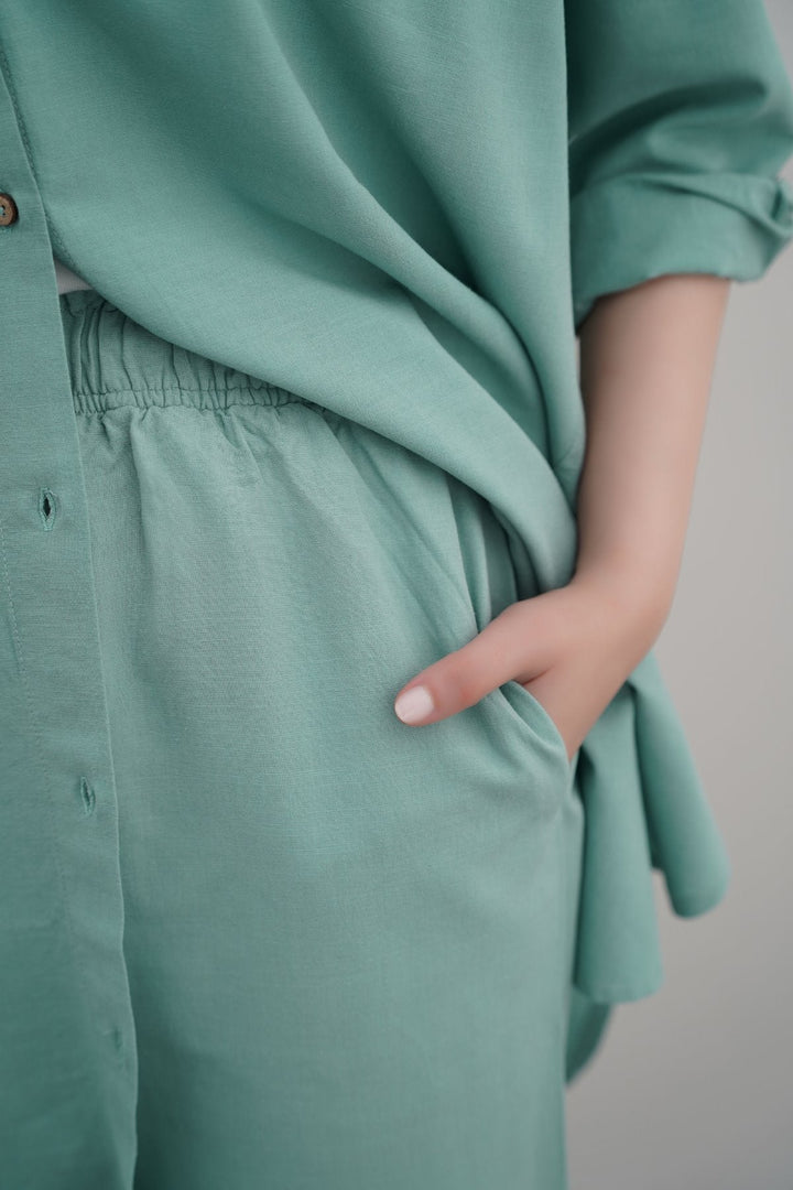 AQUA ESSENTIAL COTTON CULOTTES