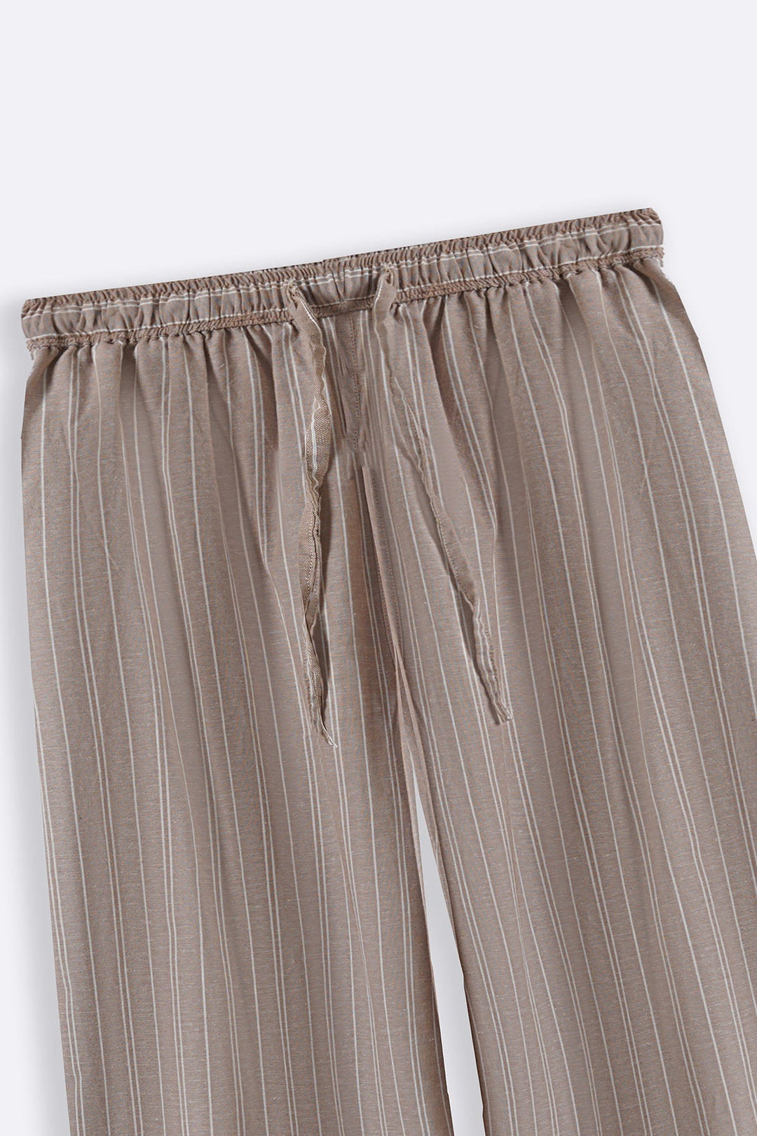 BEIGE CURVE STRIPED CULOTTES