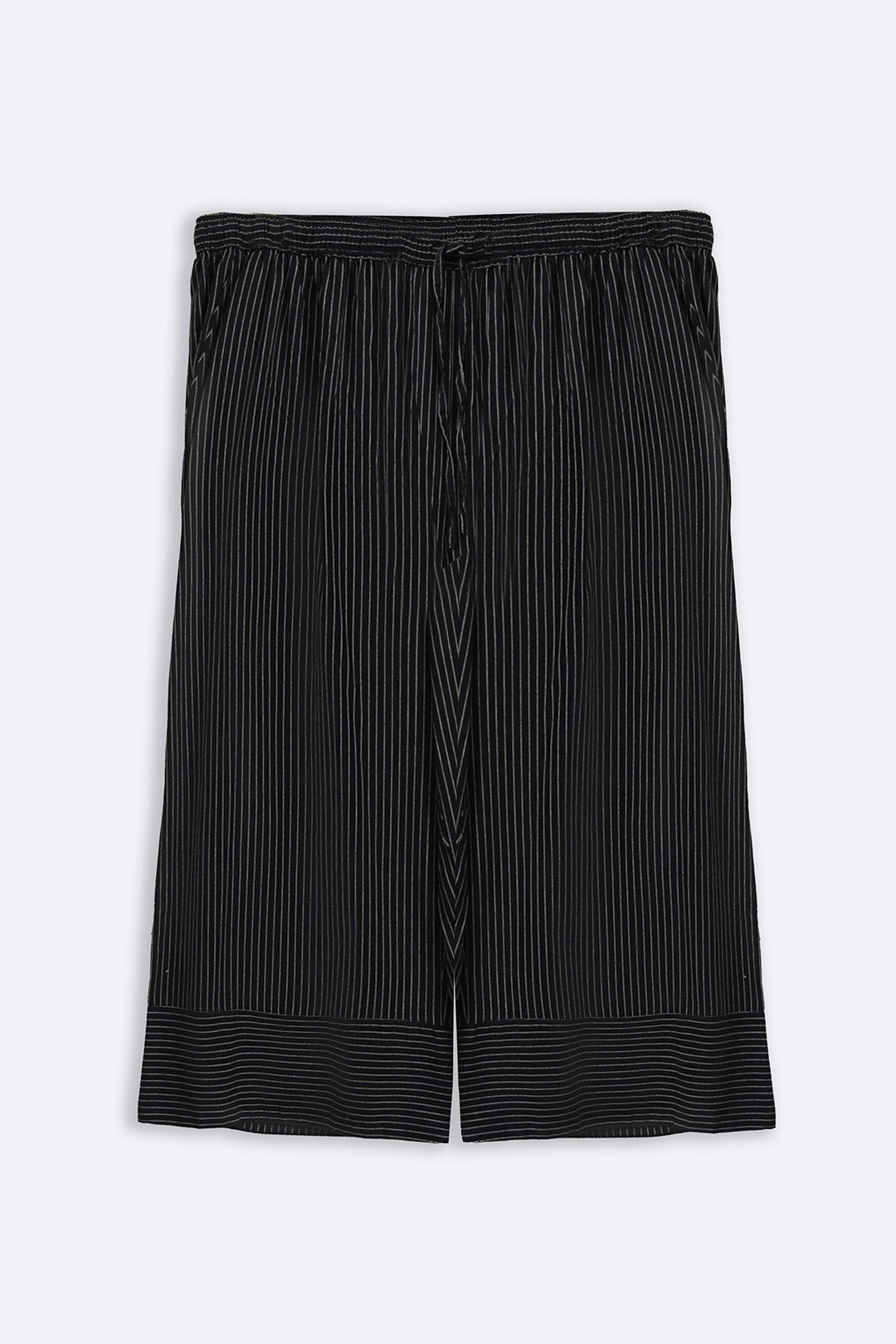 BLACK CURVE STRIPED CULOTTES