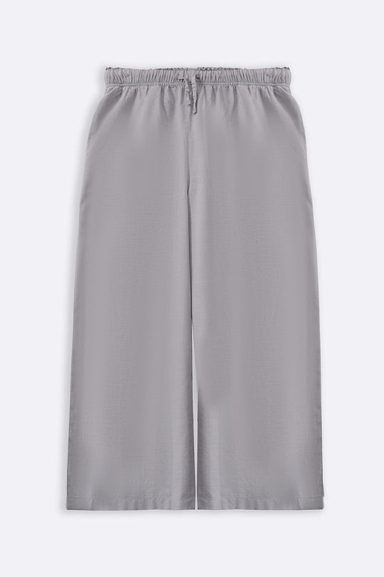 GREY ESSENTIAL COTTON CULOTTES