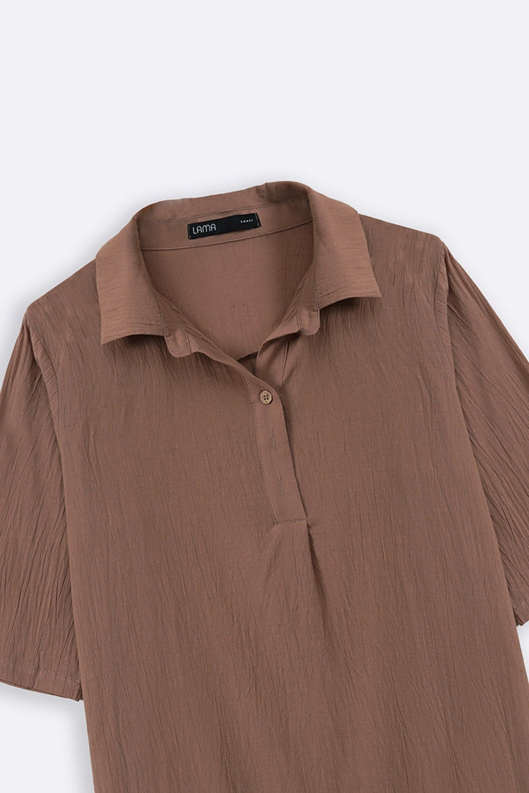 BROWN FEATHER COTTON KURTA-TUNIC