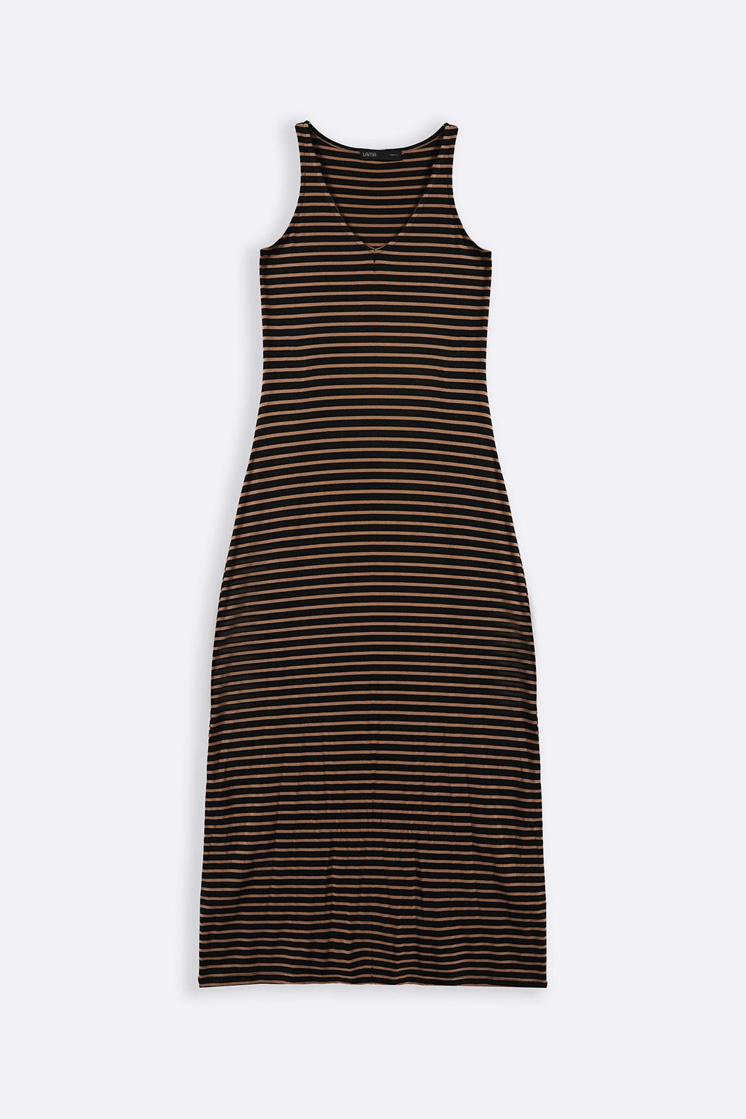 BLACK STRIPED SUMMER DRESS
