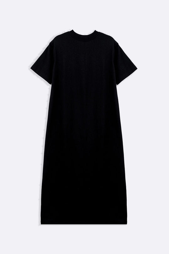 BLACK THE OMA T-DRESS