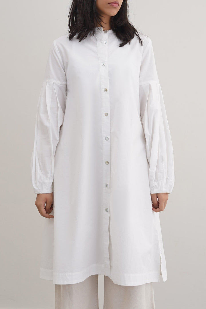 WHITE MINIMALIST TUNIC DRESS
