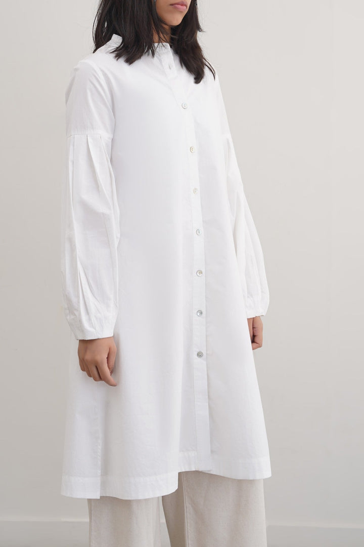 WHITE MINIMALIST TUNIC DRESS