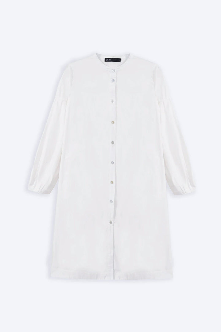 WHITE MINIMALIST TUNIC DRESS