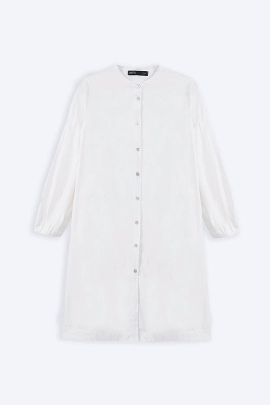 WHITE MINIMALIST TUNIC DRESS