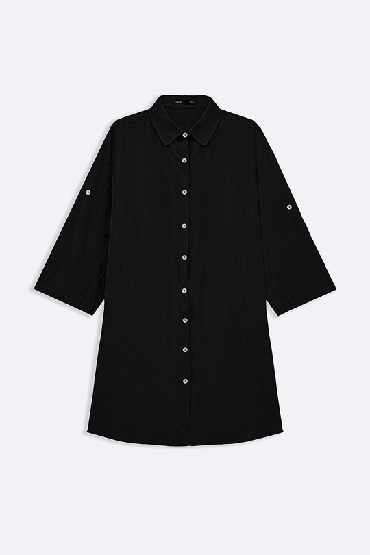BLACK ORGANIC COTTON TUNIC