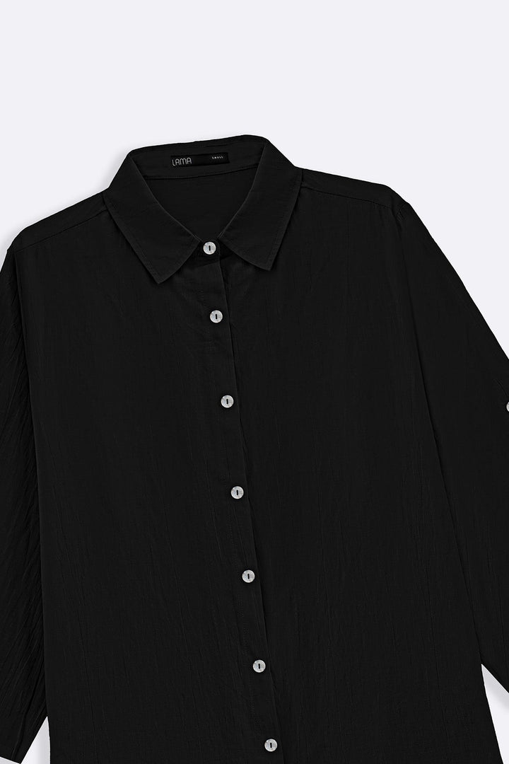 BLACK ORGANIC COTTON TUNIC