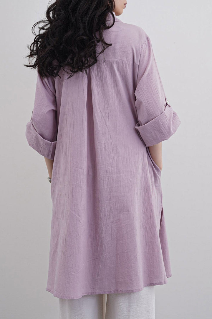 MAUVE ORGANIC COTTON TUNIC