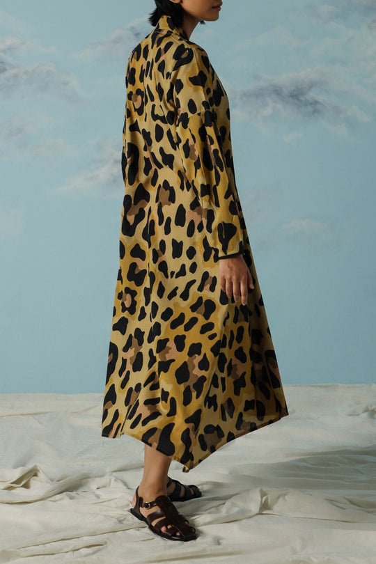 YELLOW SAVANNAH FLARED DRESS