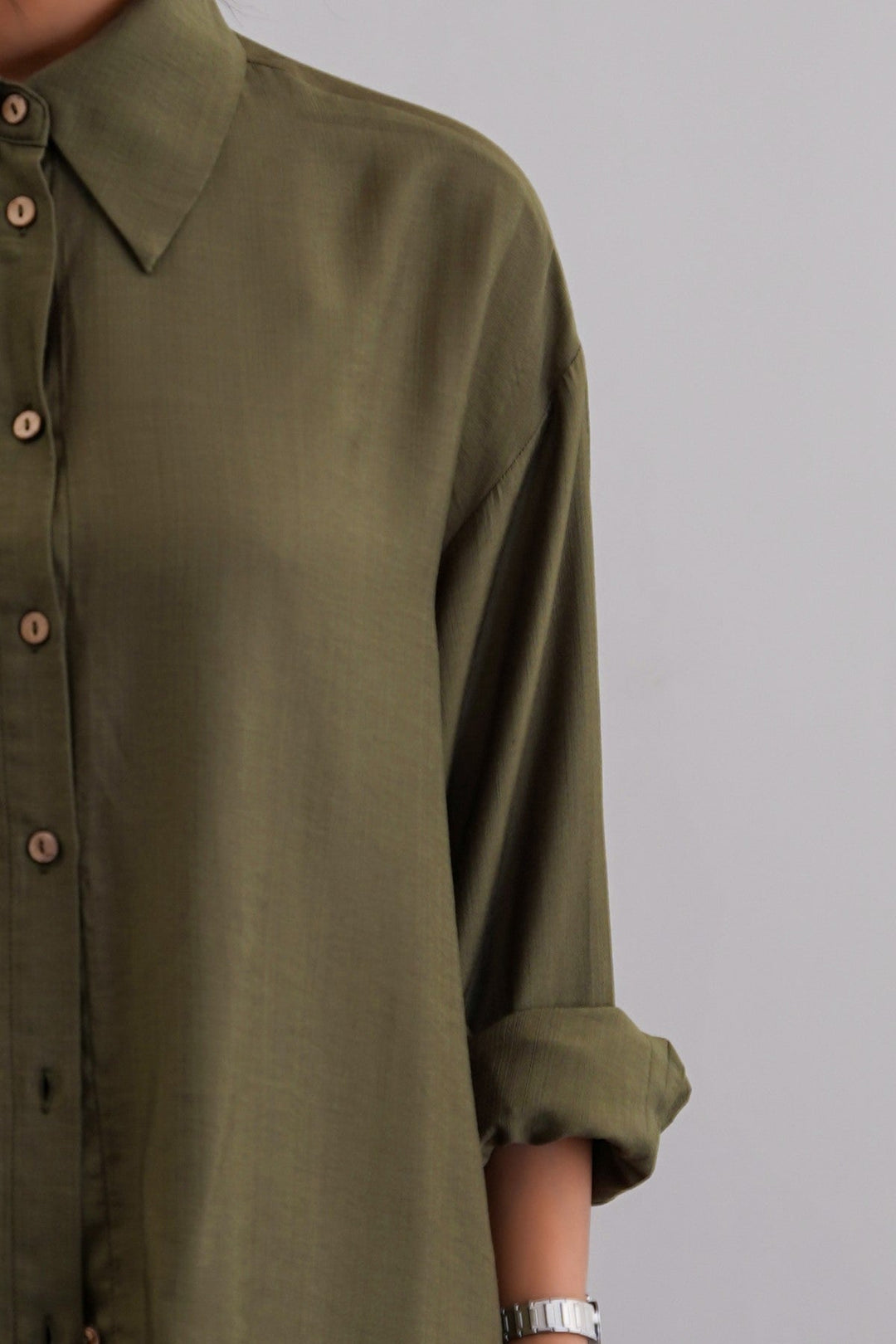 GREEN EASY BREEZE BLOUSE