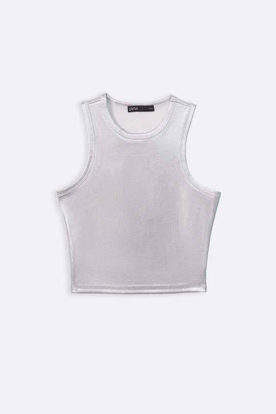 SILVER GLAM TANK TOP
