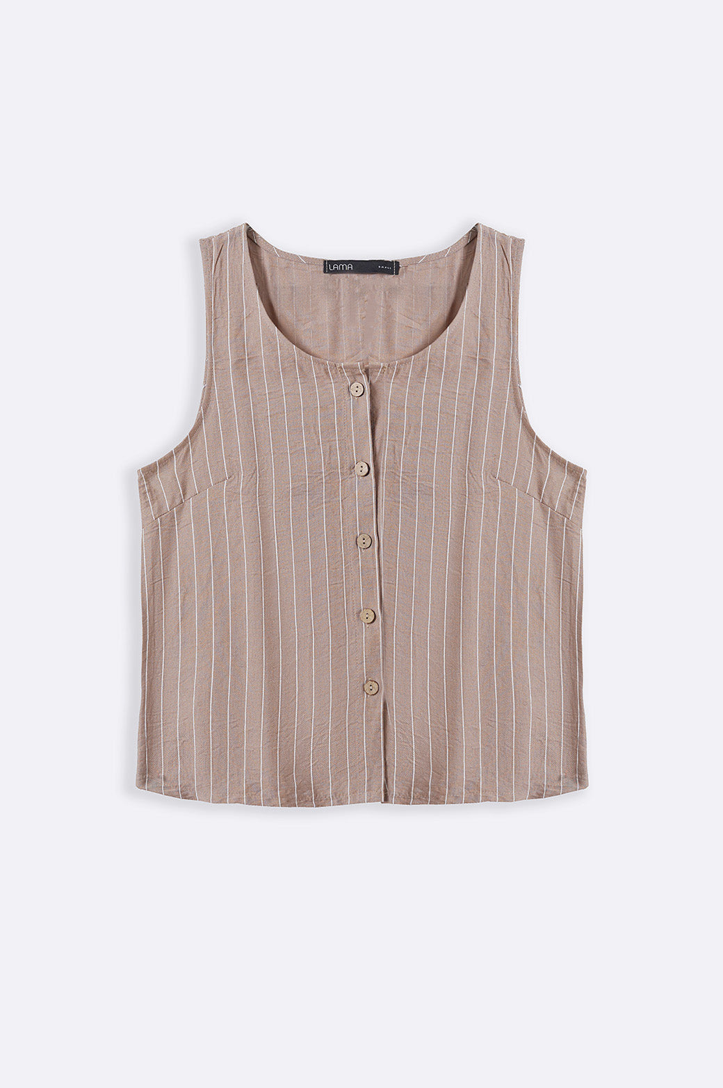 TAUPE STRIPED BLOUSE
