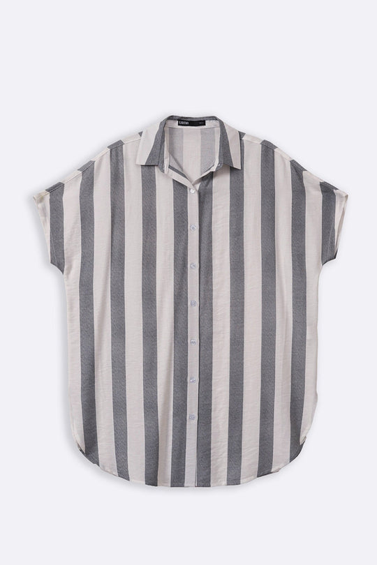 BLACK STRIPED HOLIDAY TUNIC