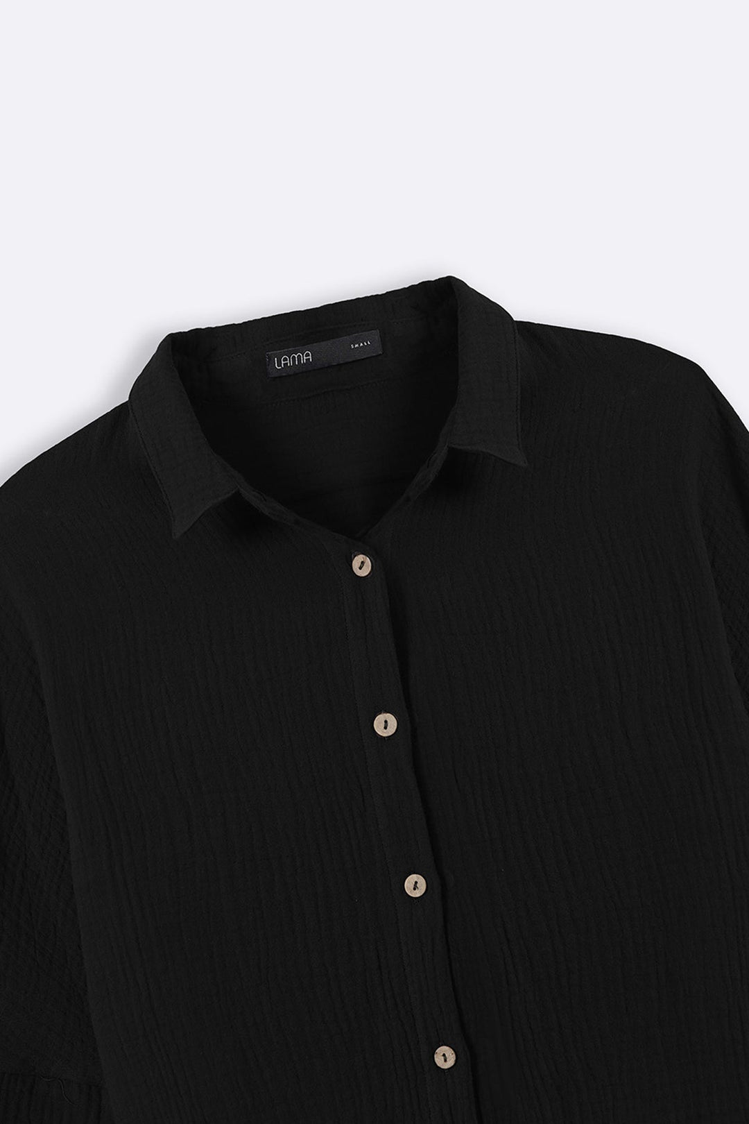 BLACK EVERYDAY MUSLIN SHIRT