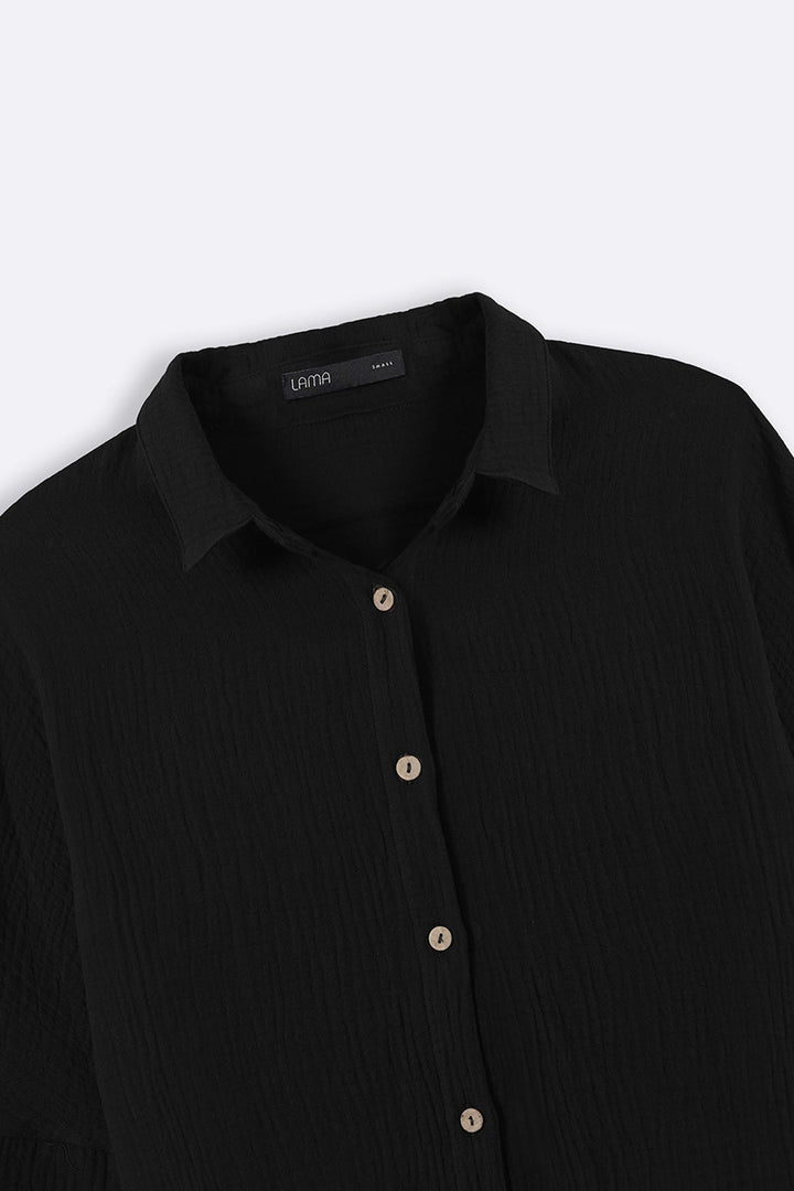 BLACK EVERYDAY MUSLIN SHIRT