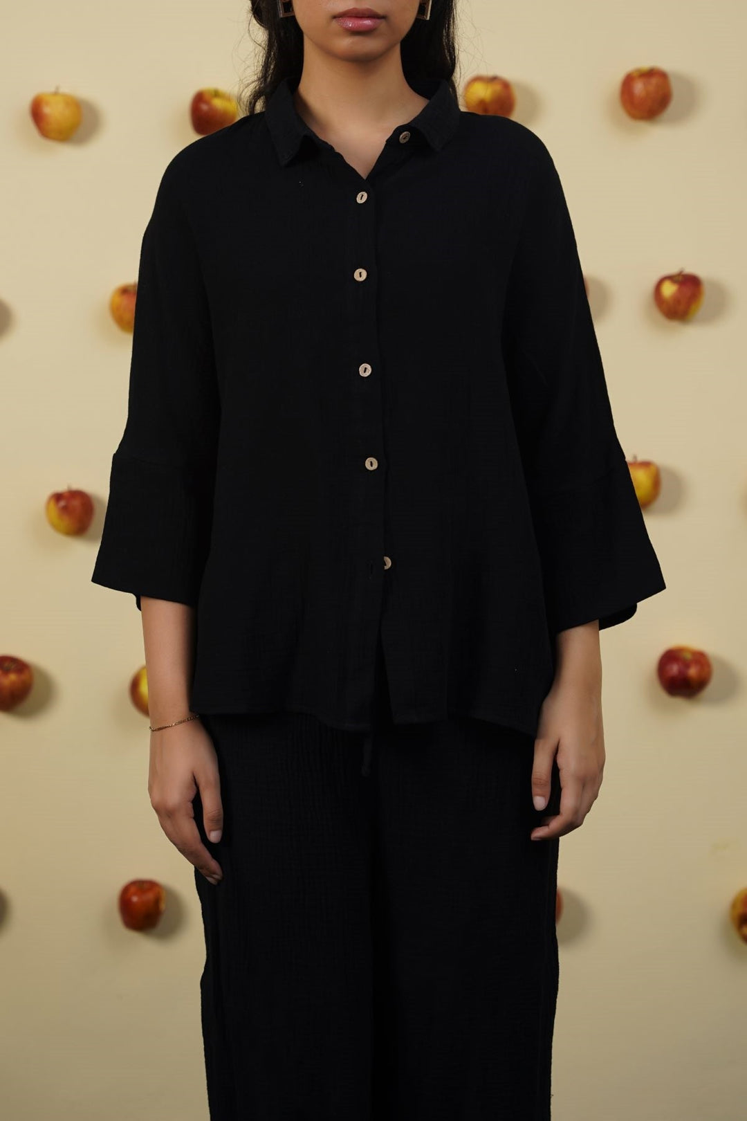 BLACK EVERYDAY MUSLIN SHIRT