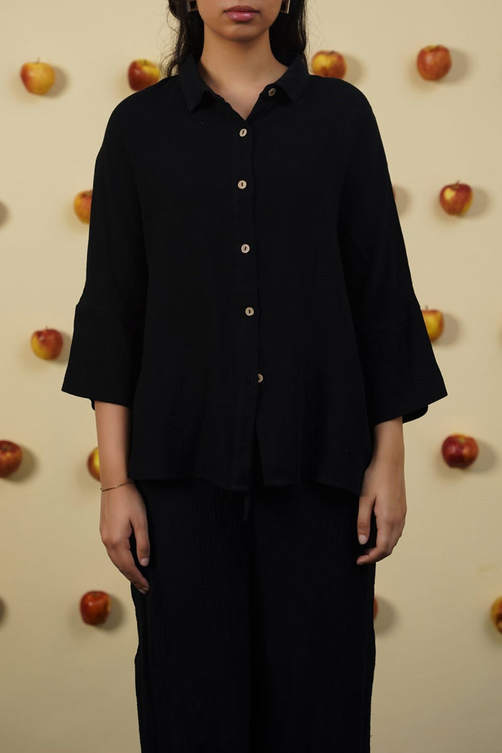 BLACK EVERYDAY MUSLIN SHIRT