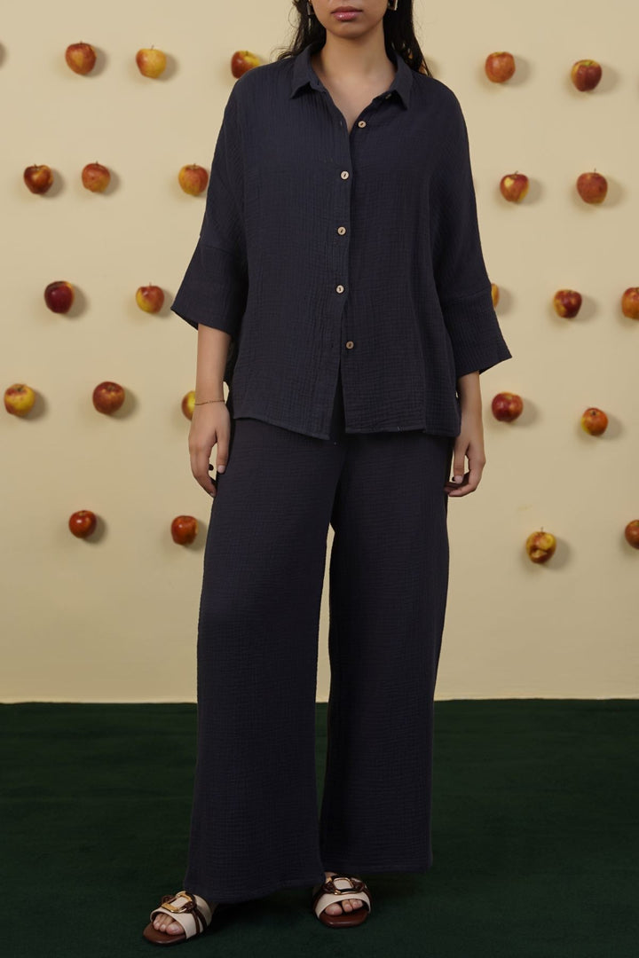 CHARCOAL EVERYDAY MUSLIN SHIRT
