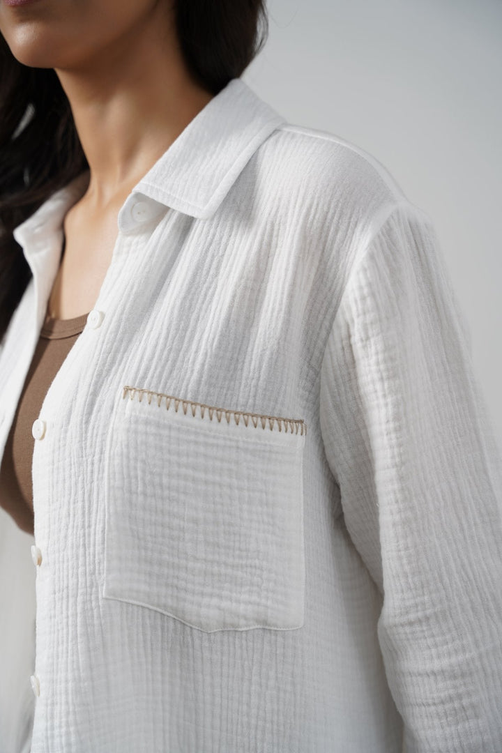 BEIGE RESORT CHAI CLUB SHIRT