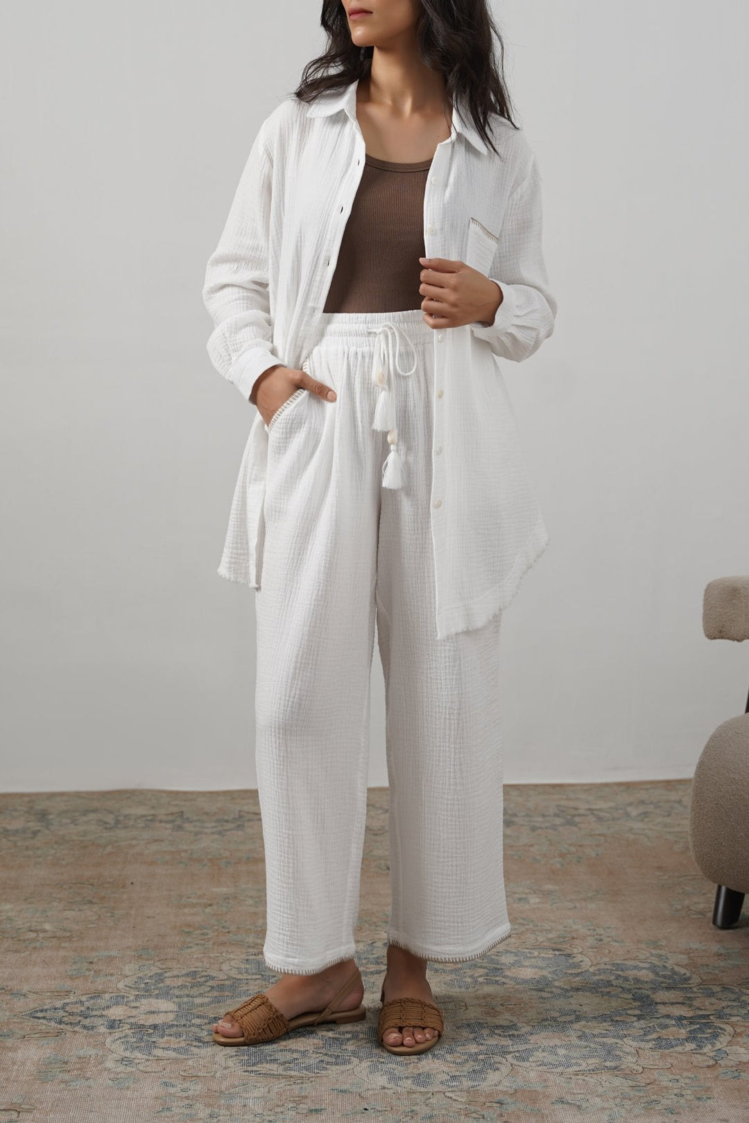 BEIGE RESORT CHAI CLUB SHIRT