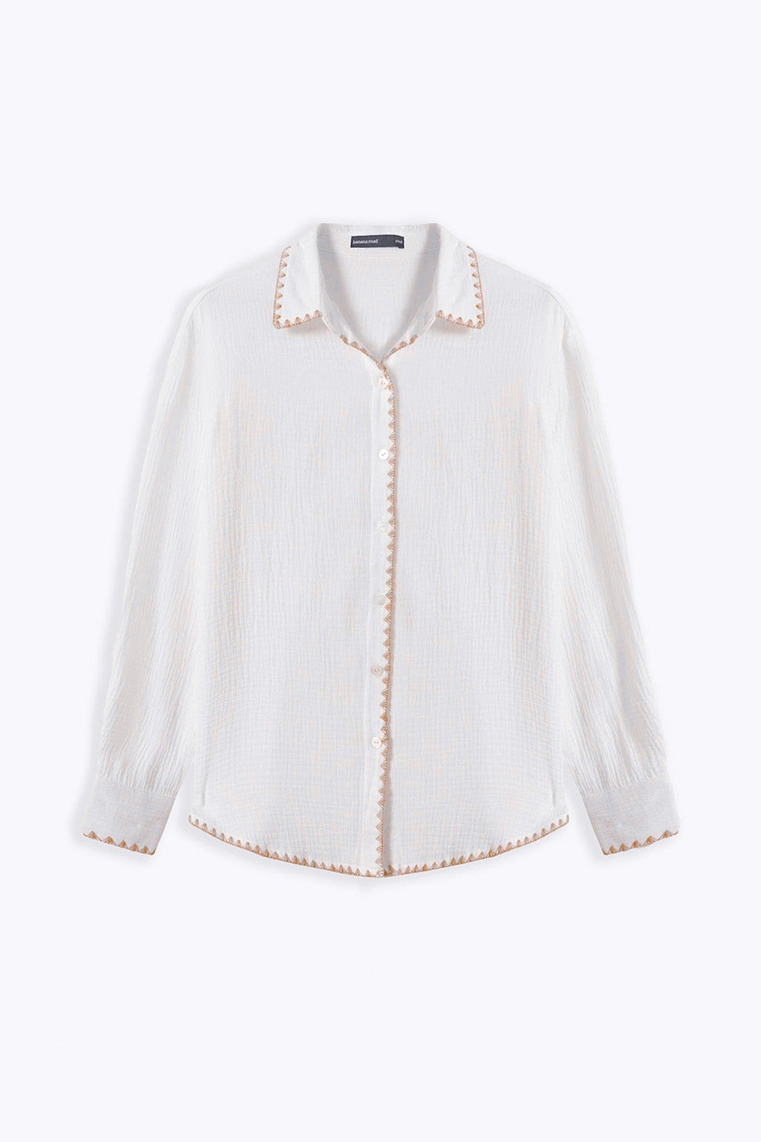 BEIGE MUSLIN RESORT SHIRT