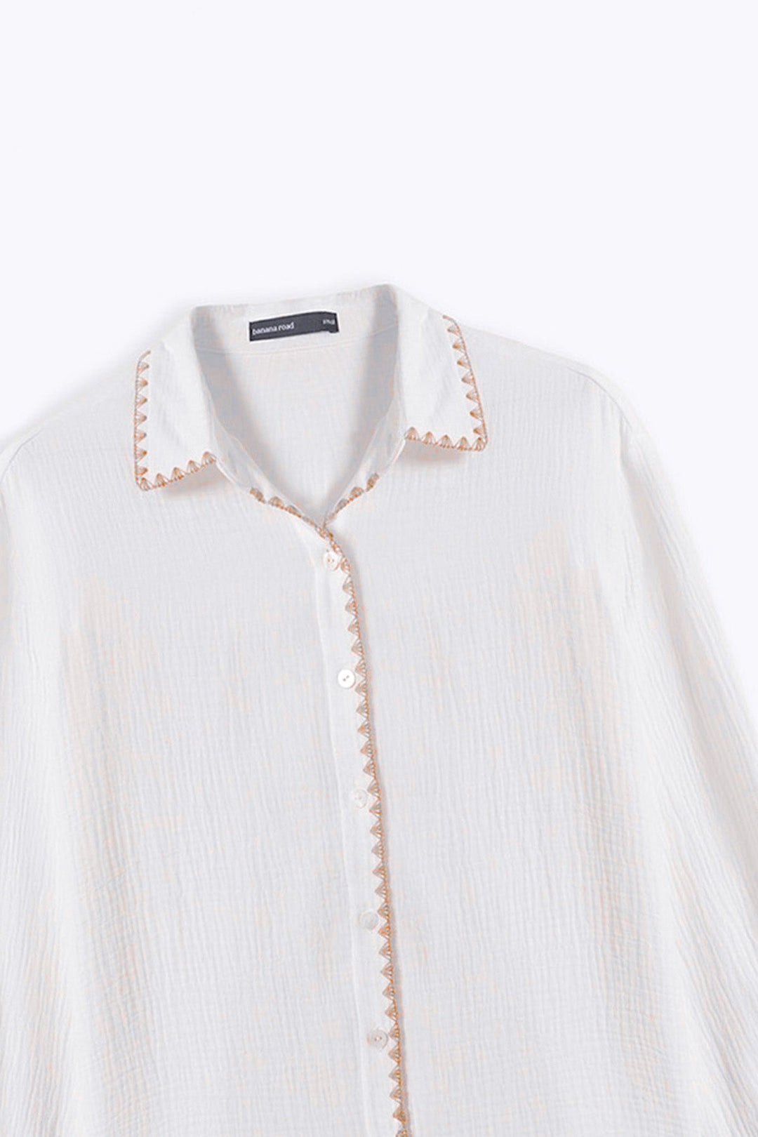 BEIGE MUSLIN RESORT SHIRT