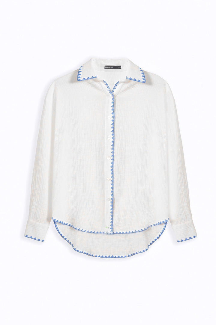 BLUE MUSLIN RESORT SHIRT