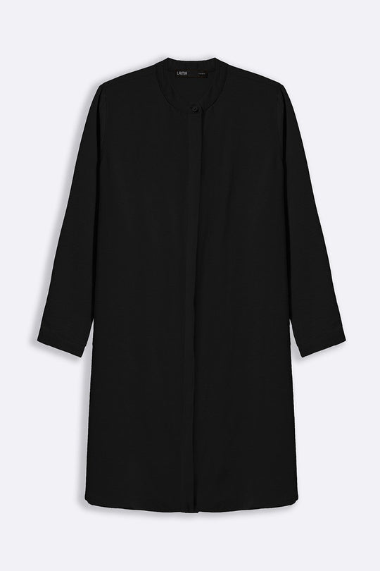 BLACK SLINKY LONG TUNIC