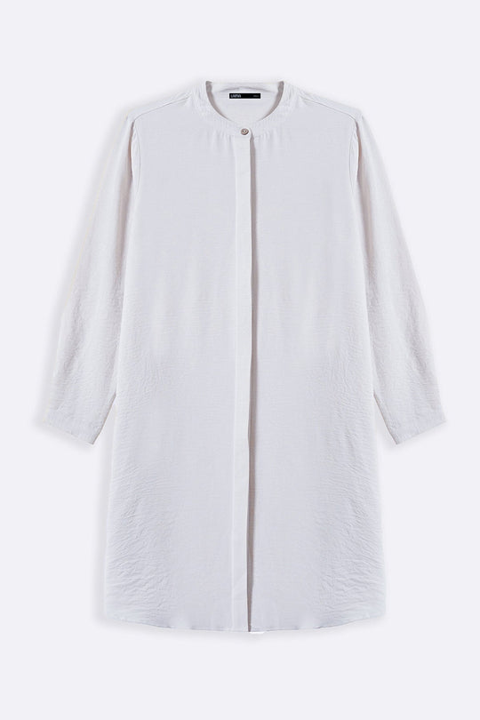 CREAM SLINKY LONG TUNIC