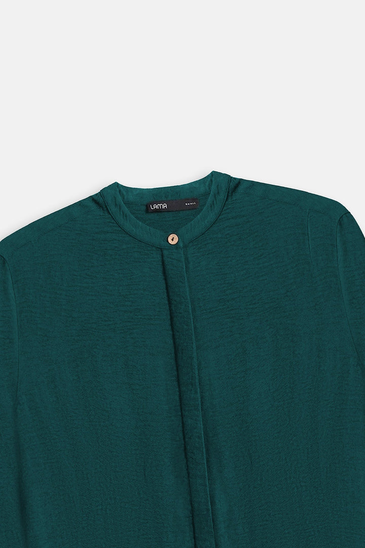 EMERALD GREEN SLINKY LONG TUNIC