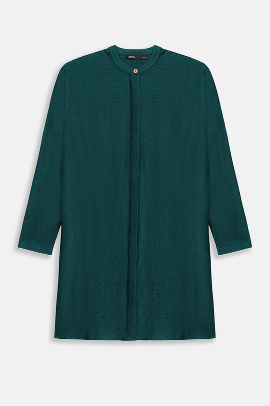 EMERALD GREEN SLINKY LONG TUNIC